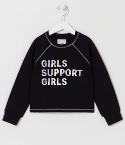 Blusão Infantil com Estampa Holografia em Relevo - Tam 5 a 14 anos