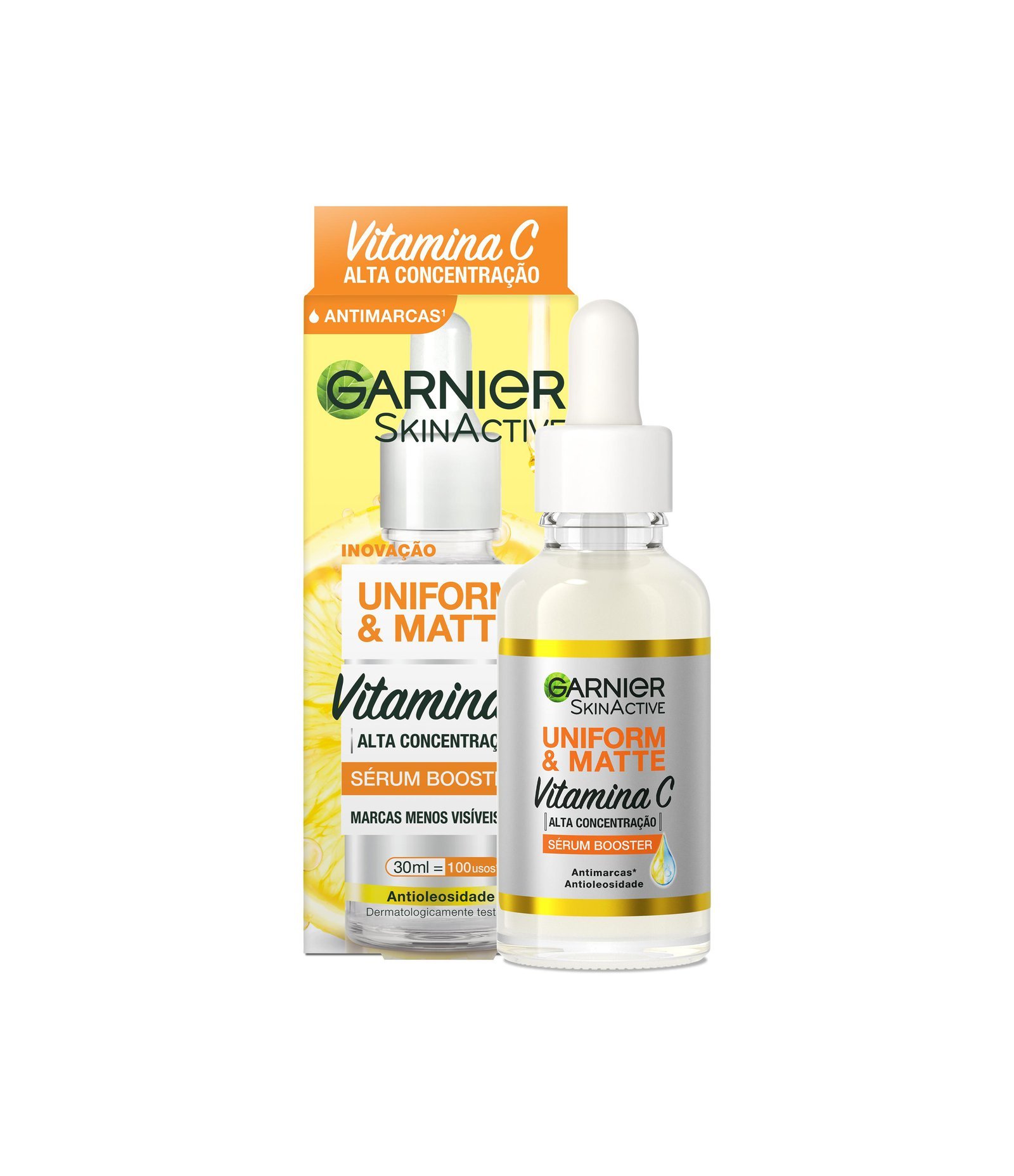 Sérum Facial Antimarcas Garnier Uniform & Matte Vitamina C, 30ml 30ml 1