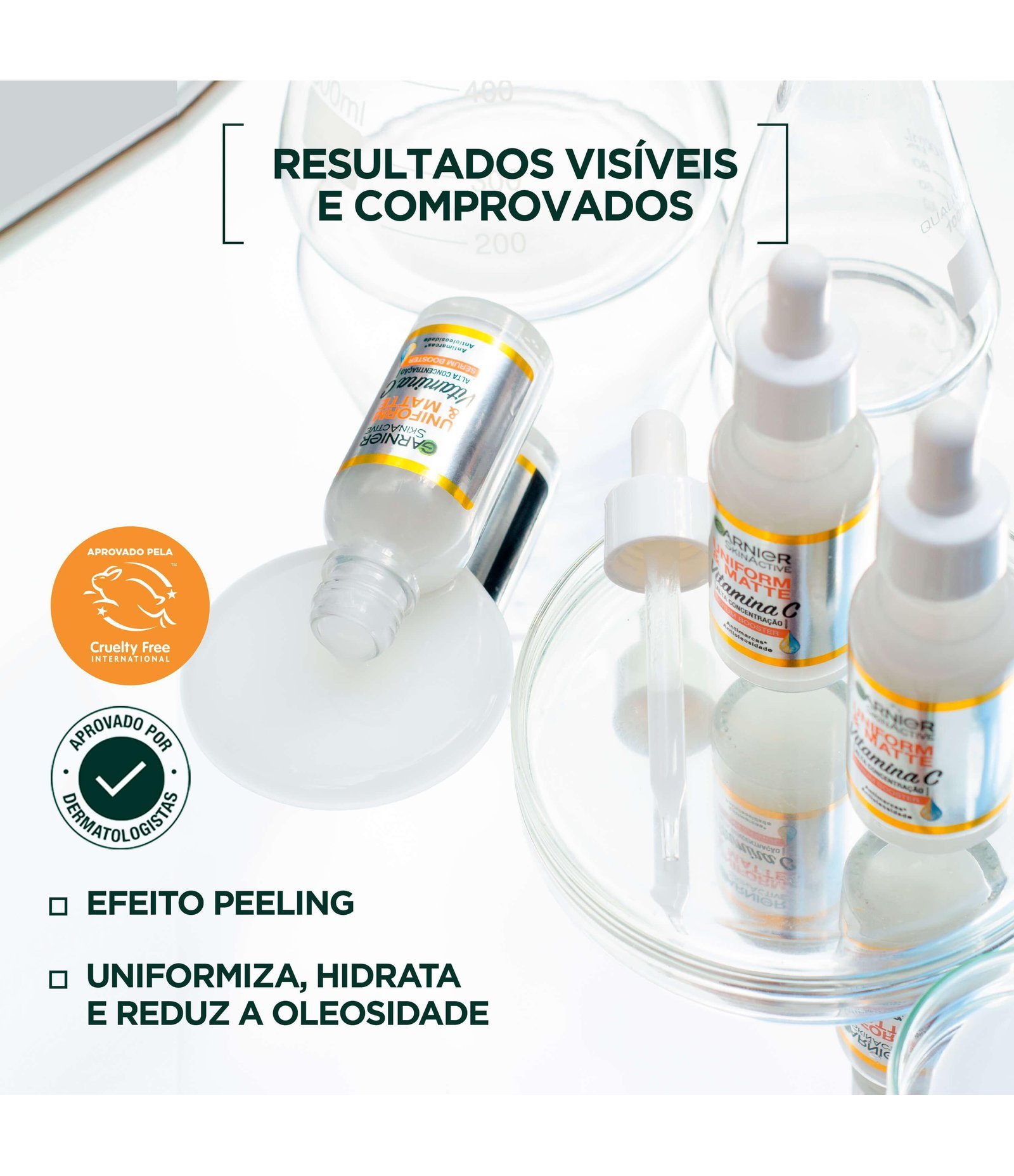 Sérum Facial Antimarcas Garnier Uniform & Matte Vitamina C, 30ml 30ml 2