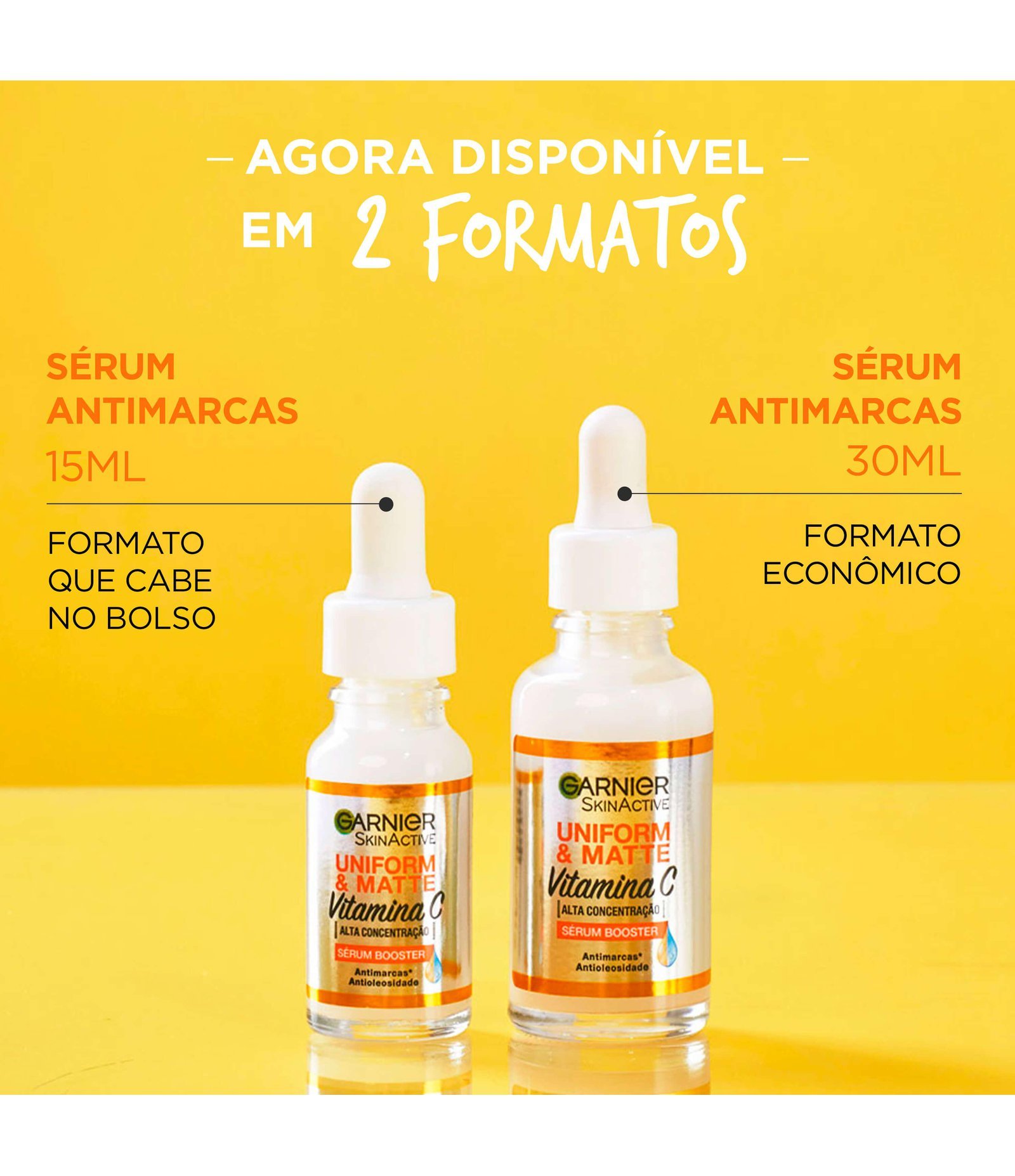 Sérum Facial Antimarcas Garnier Uniform & Matte Vitamina C, 30ml 30ml 9