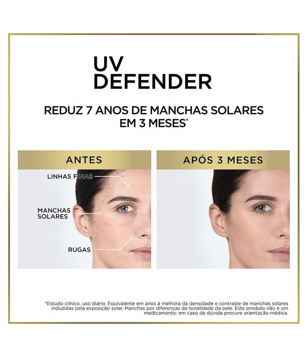 Protetor Solar Facial L'Oréal Paris UV Defender Fluido FPS 60, 40g 40g 5
