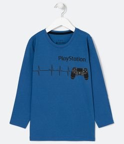 Camiseta Infantil com Estampa do Controle PlayStation - Tam 1 a 14 anos