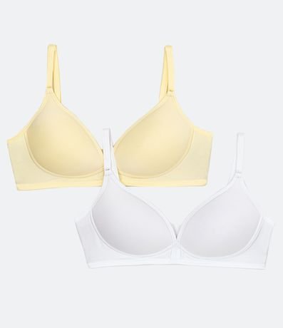 Kit 02 Sutiãs Base em Microfibra com Bojo Sem Aro é ruim? Kit 02 Sutiãs Base em Microfibra com Bojo Sem Aro é boa?