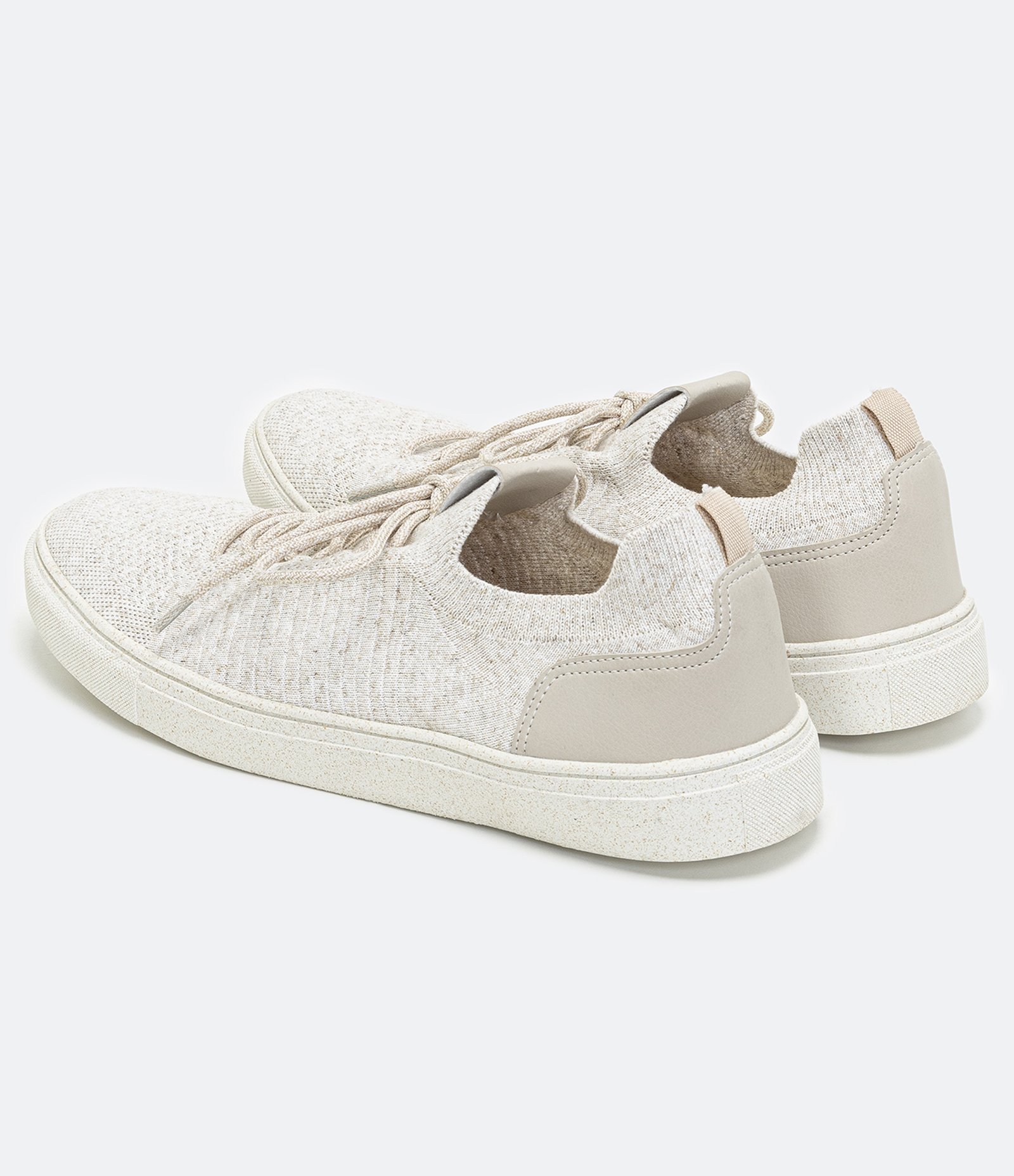 Tênis Knit sem Estampa Bege 3