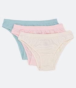 Kit 3 Calcinhas Biquíni em Microfibra Trifil
