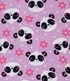 Imagem miniatura do produto Pijama Largo Infantil con Estampado de Pandas - Talle 4 a 14 años Violeta 3