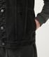 Imagem miniatura do produto Chaqueta de Jean con Capucha y Manga de Algodón Negro 5