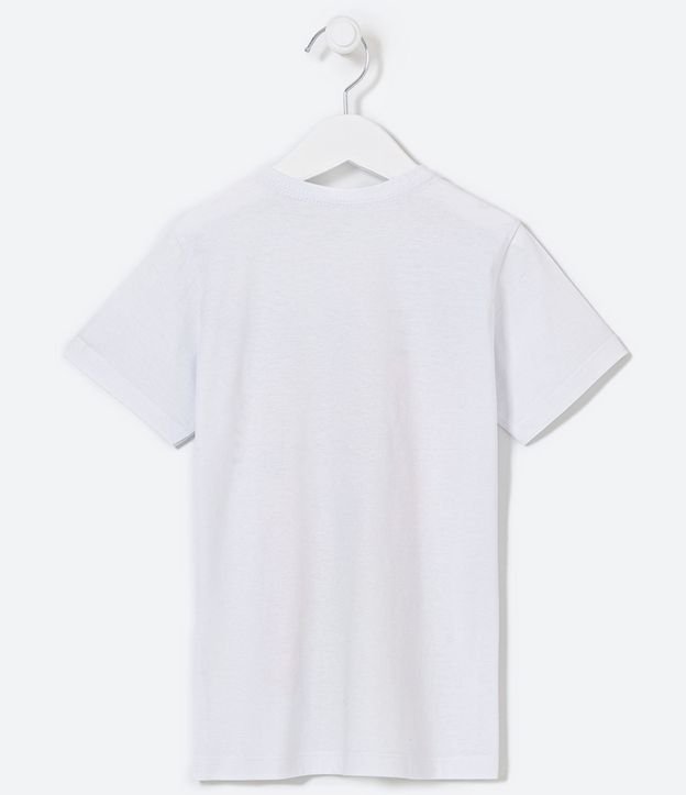 Camiseta Infantil com Estampa Mangá - Tam 5 a 14 Anos Branco 2