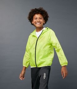 Jaqueta Quebra Vento Infantil com Capuz - Tam 5 a 14 anos