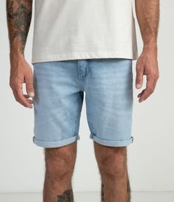 Bermuda em Jeans sem Estampa
