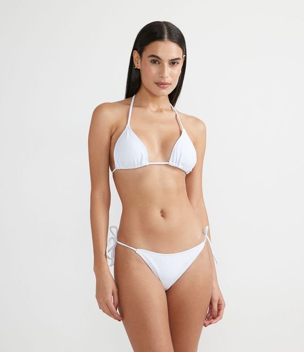 White L Minky Bikini Top — Nevada
