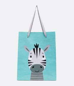 Embalagem de Presente com Estampa Zebra Zoofriends