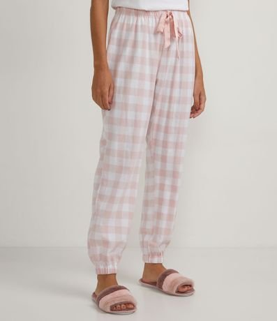 Comprar Pijama Calça Xadrez com Blusa Preta Silk Rosa ou Lilás Coffee -  GRISFIT, Moda Praia