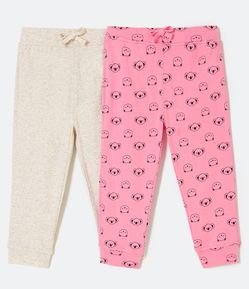Kit 2 Calça Infantil com Estampas de Bichinhos - Tam 1 a 4 anos