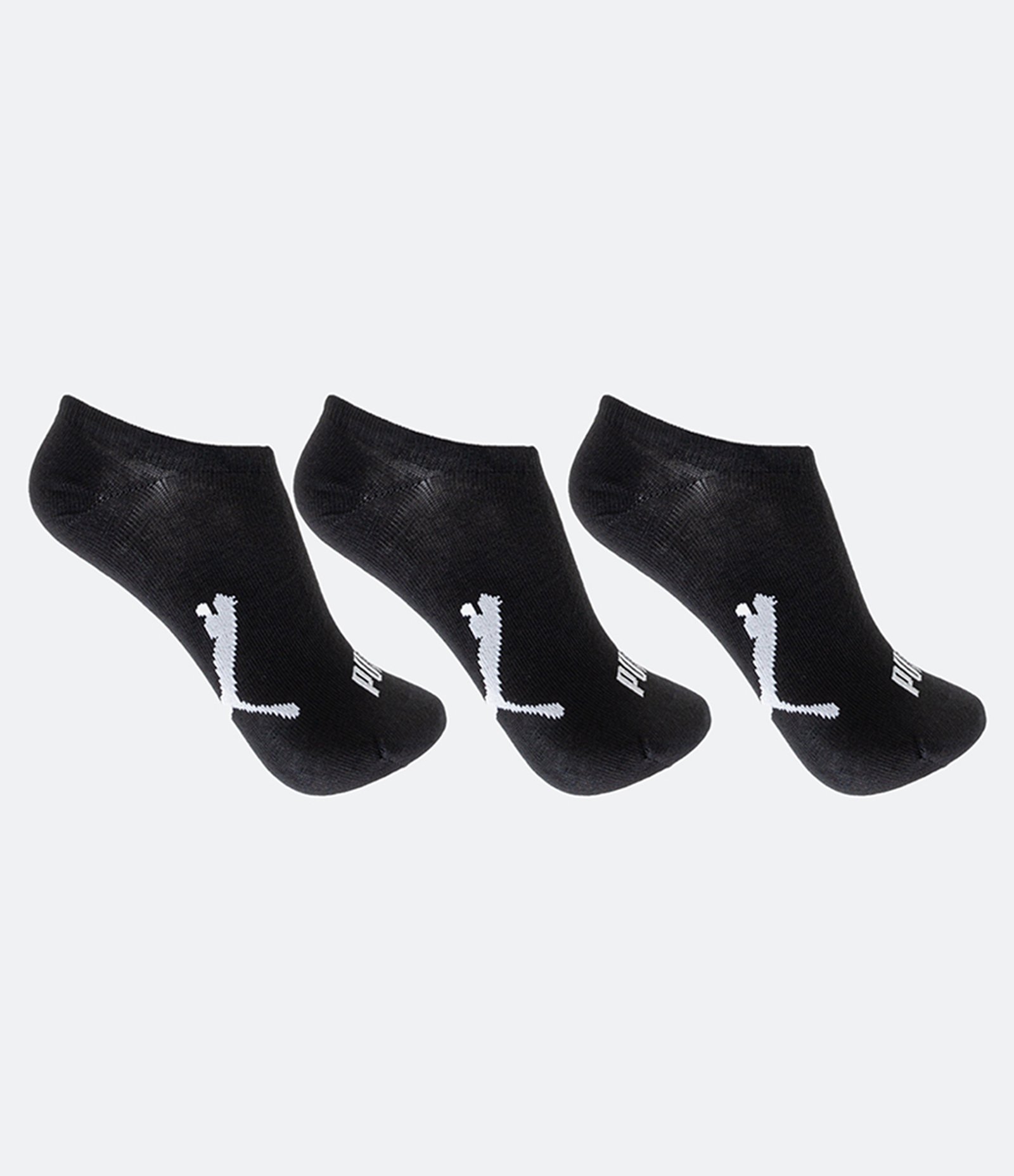 Kit 03 Meias Cano Baixo em Algodão Puma Preto 2