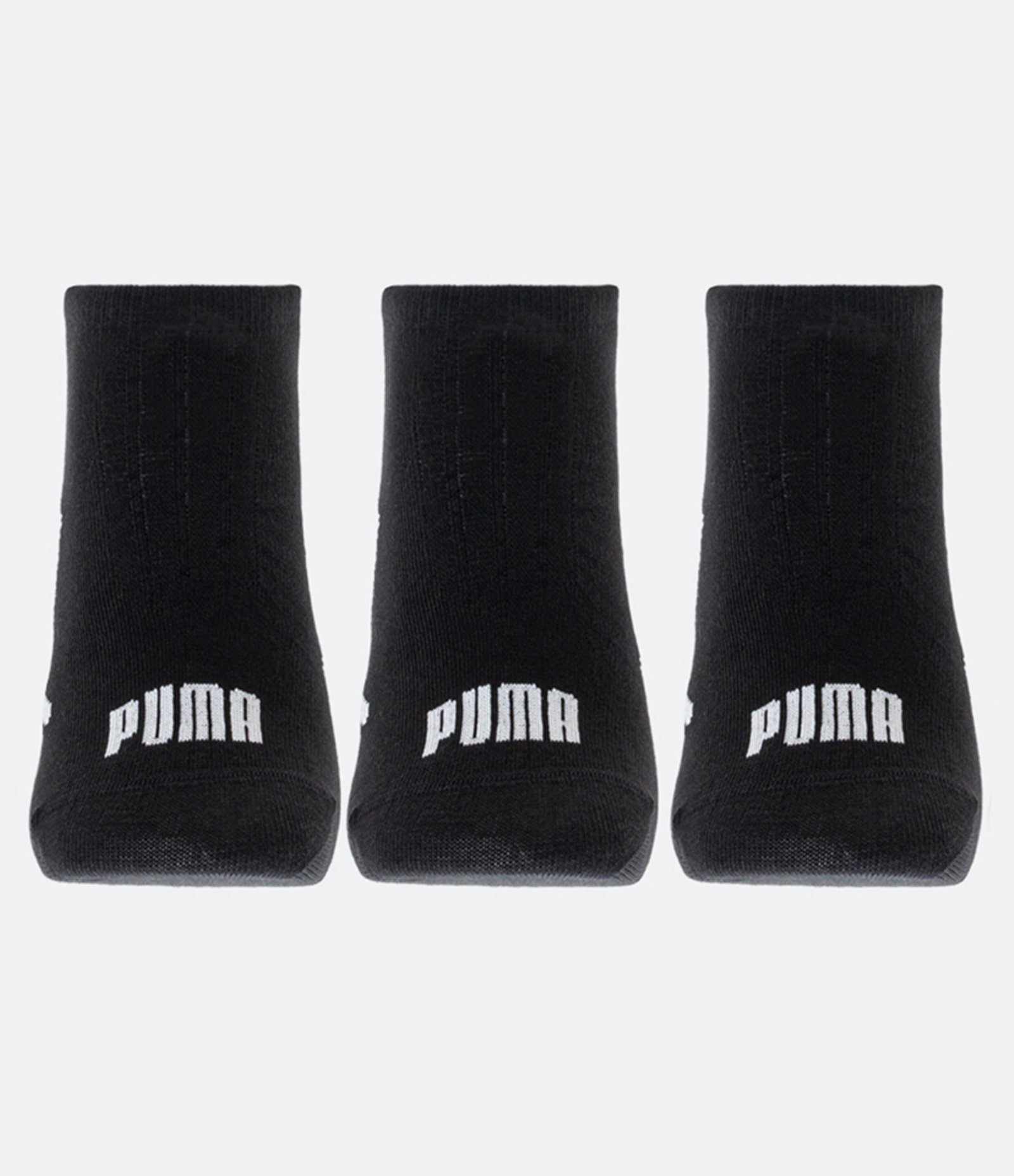 Kit 03 Meias Cano Baixo em Algodão Puma Preto 3