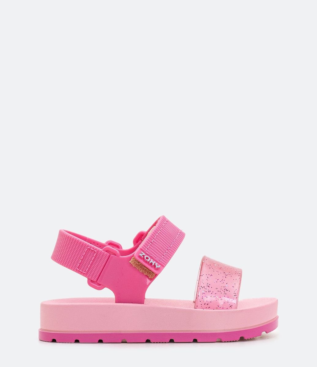 Sandália Infantil Zaxy com Glitter - Tam 19 ao 24 Rosa