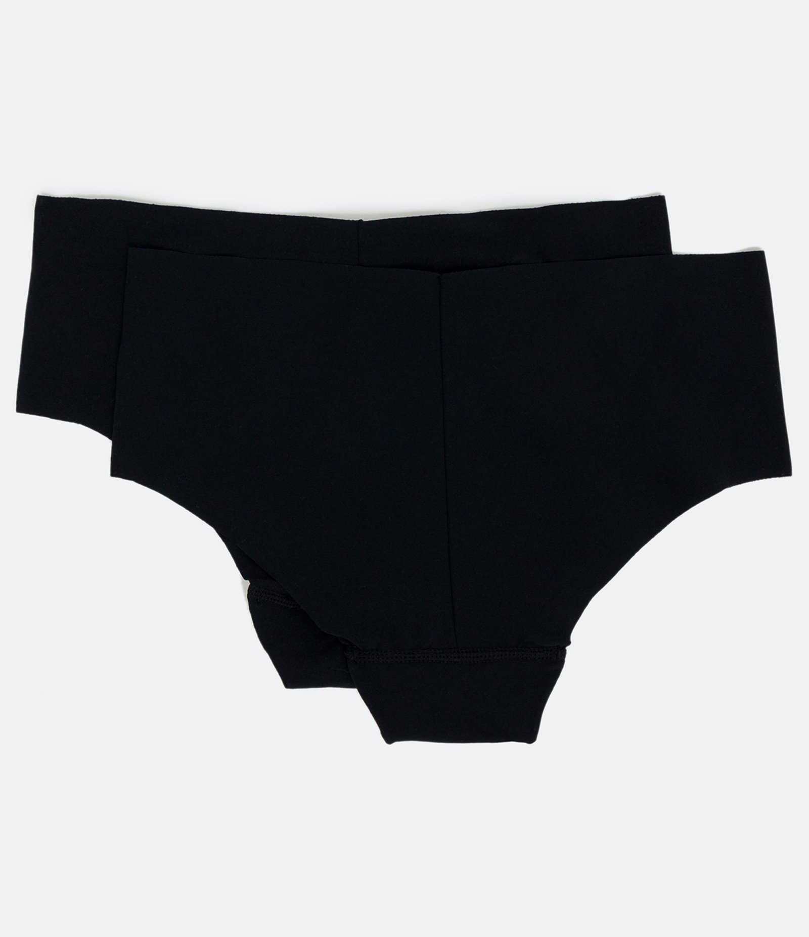 Kit 02 Calcinhas Boyshort em Microfibra sem Costura Trifil Preto 2