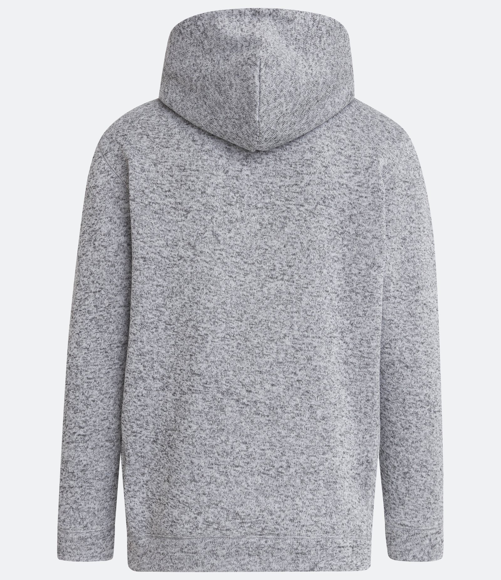 Blusão Fechado em Moletom com Capuz e Bolso Canguru Cinza Claro 2