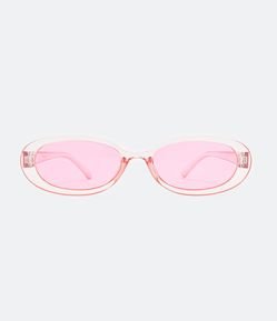 Óculos de Sol Redondo com Lentes Rosa
