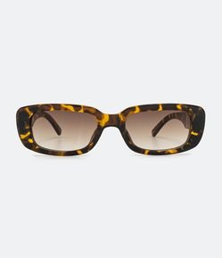 Óculos de Sol Quadrado Estampa Tartaruga