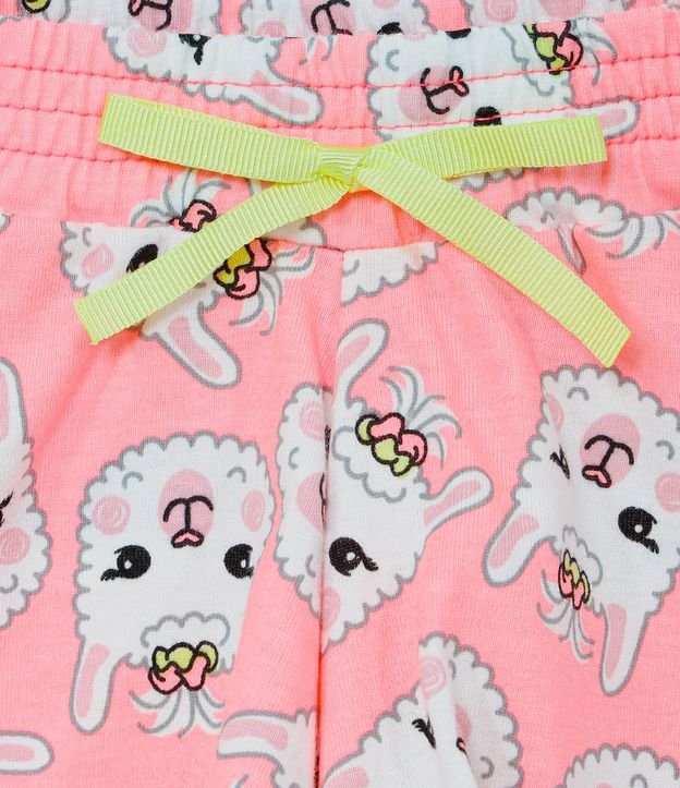 Pijama Infantil Corto con Estampado de Llama en Flutuador - Talle 1 a 5 años Multicolores 4