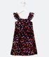 Imagem miniatura do produto Vestido Infantil Estampado de Corazones de Colores - Talle 1 a 5 años Negro 1