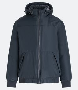 Jaqueta Esportiva com Capuz e Bolsos com Zíper