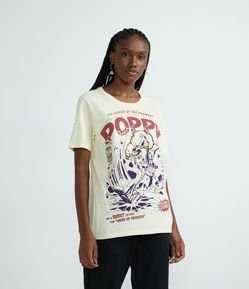 Blusa Alongada em Meia Malha com Estampa Poppy de League of Legends