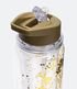 Imagem miniatura do produto Botella de Plástico con Pajita y Detalle de Purpurina Capacidad  700ml Dorado 3