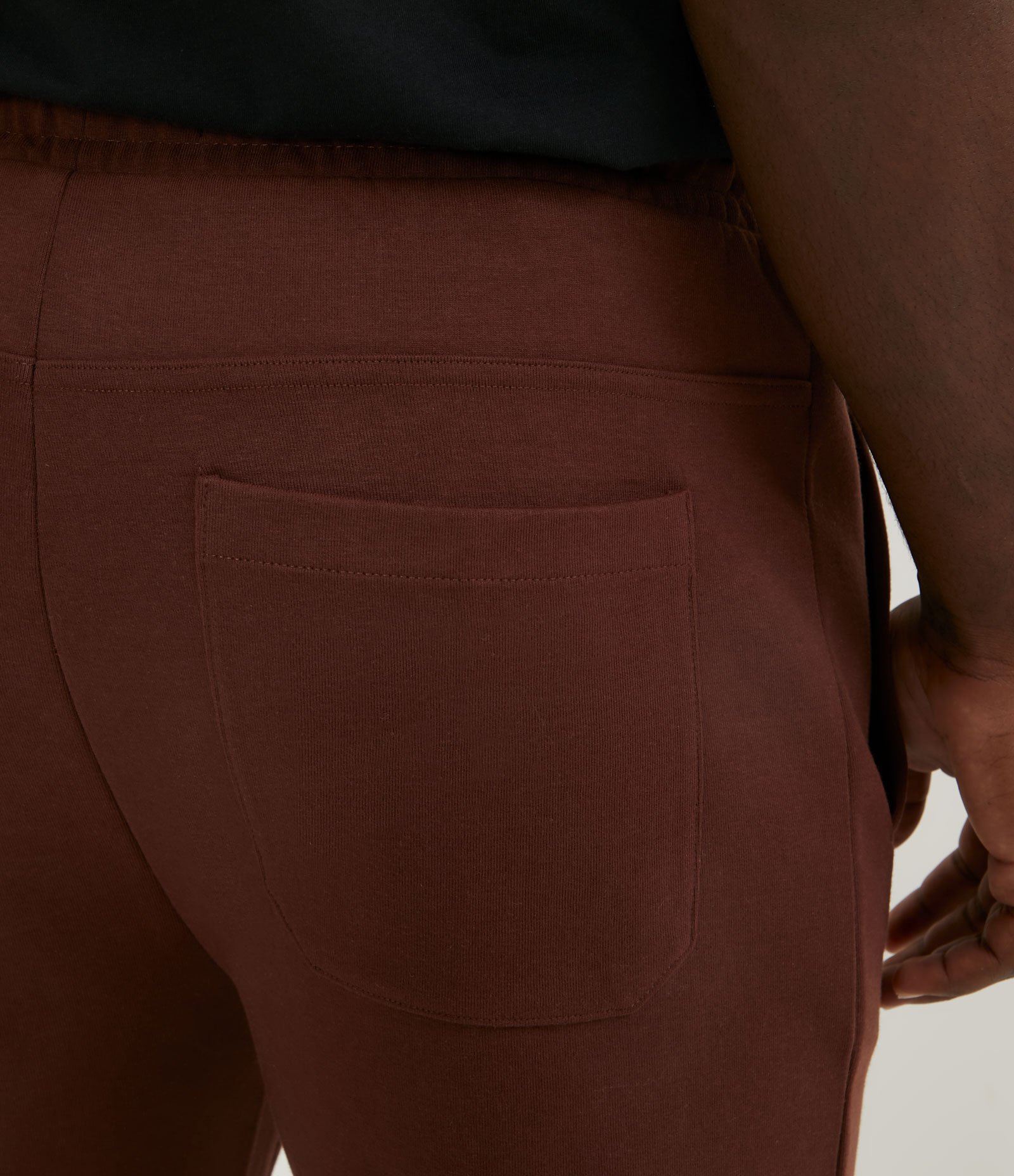 Calça Jogger em Moletom com Cós Elástico e Bolsos Vermelho 4