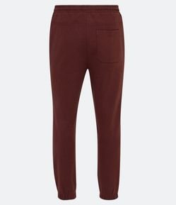 Calça Jogger em Moletom com Cós Elástico e Bolsos