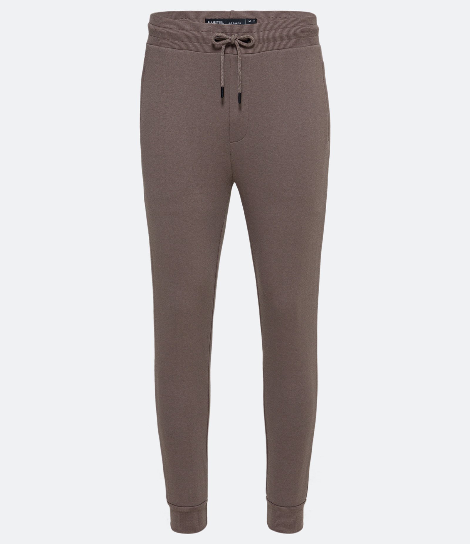 Calça Jogger em Moletom com Cós Elástico e Bolsos Marrom 1