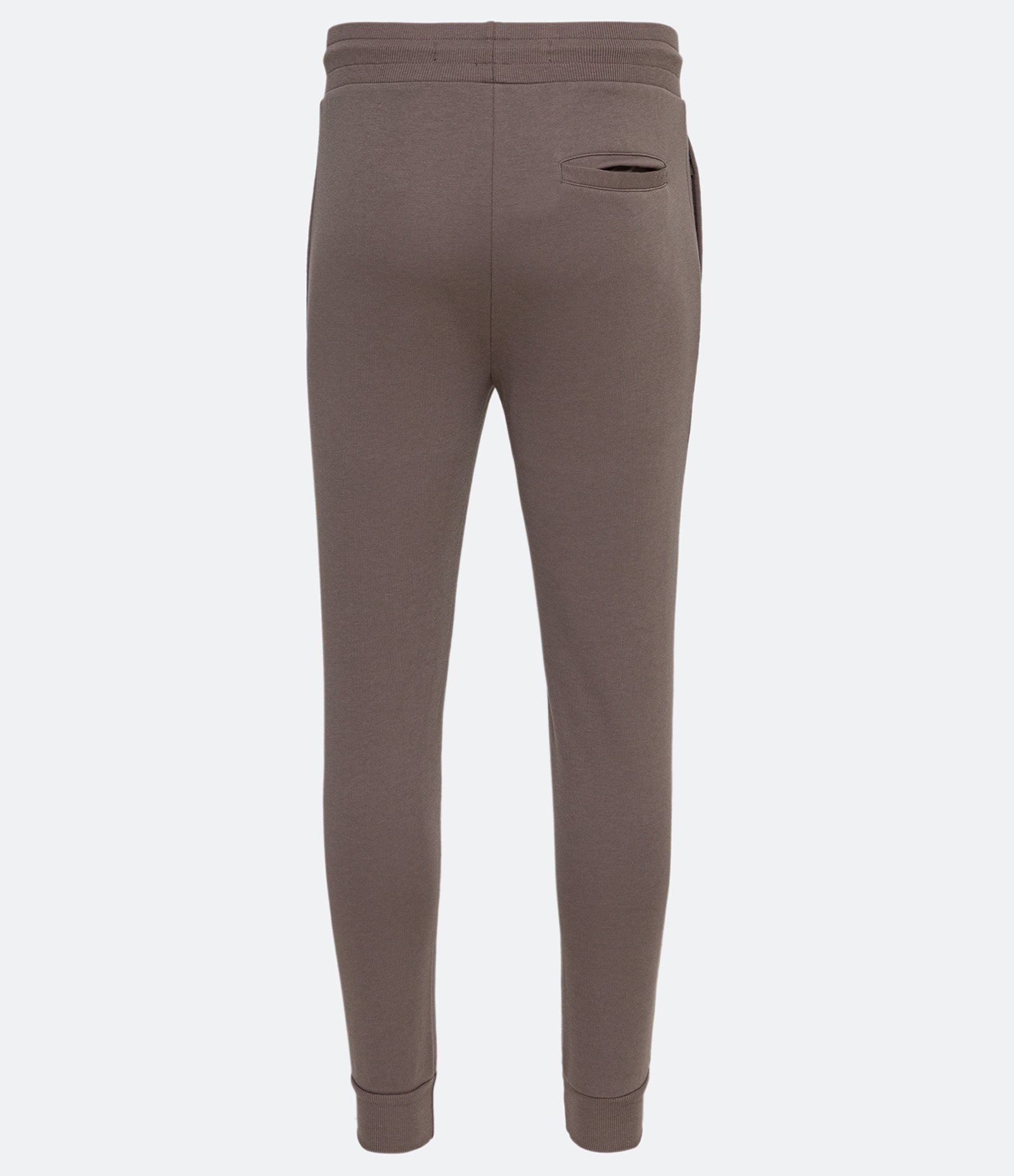 Calça Jogger em Moletom com Cós Elástico e Bolsos Marrom 2