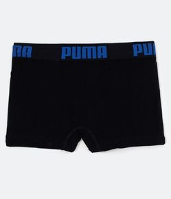 Cueca Infantil Boxer em Poliamida com Estampa Puma - Tam P ao GG