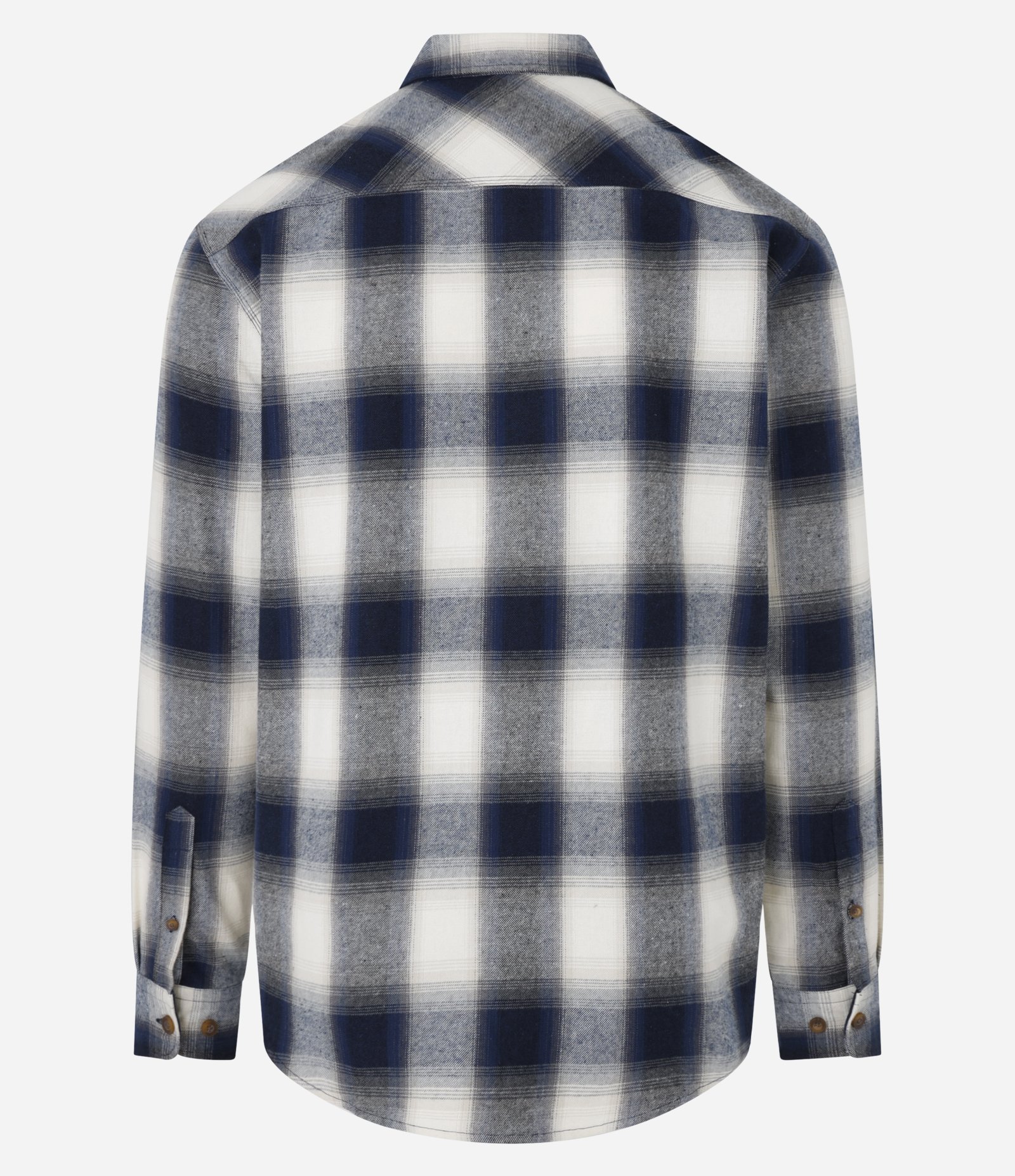 Camisa Comfort Manga Longa em Flanela com Estampa Xadrez Azul 7