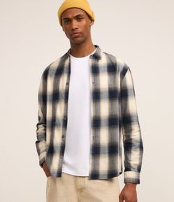Camisa Comfort Manga Longa em Flanela com Estampa Xadrez