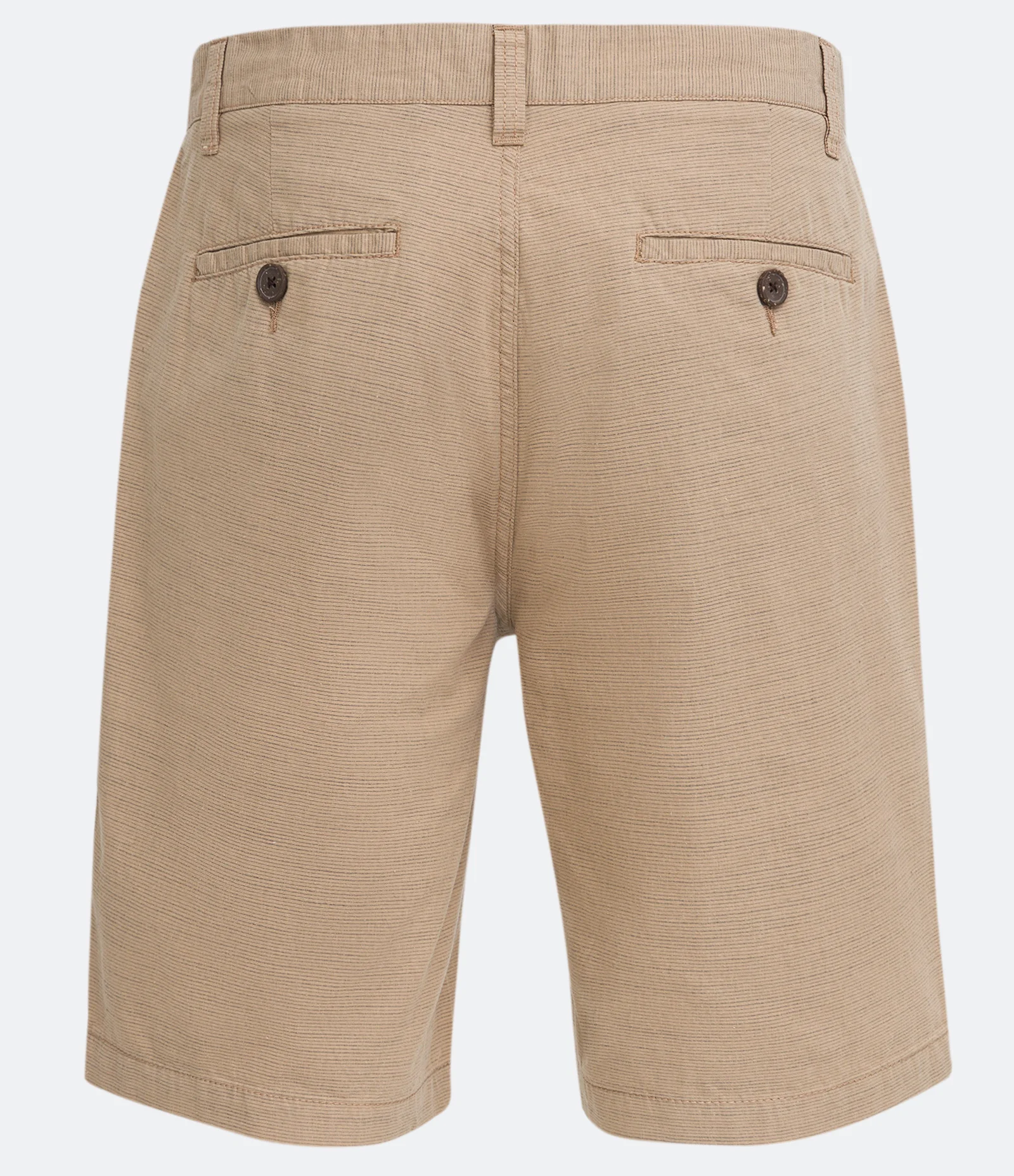 Bermuda de Passeio em Flamê com Textura e Bolsos Bege 2