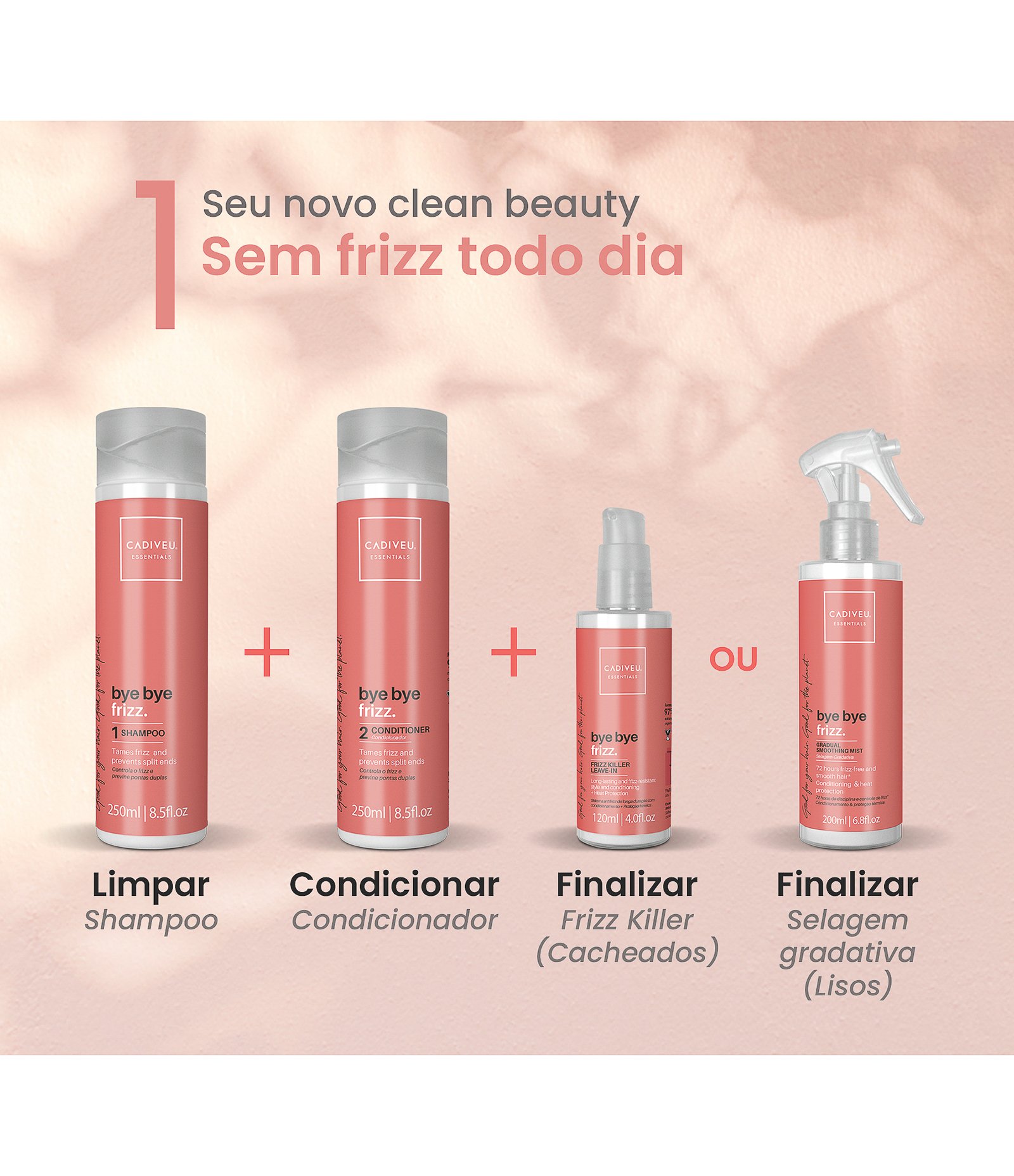 Condicionador Bye Bye Frizz Cadiveu 250ml 8