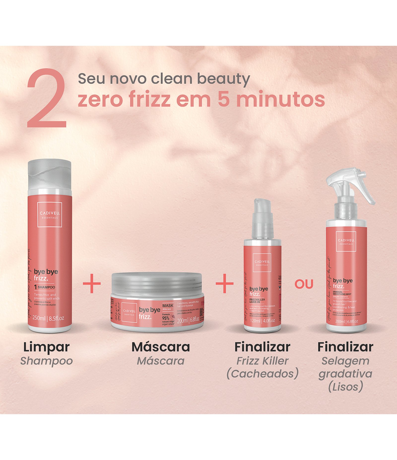 Condicionador Bye Bye Frizz Cadiveu 250ml 9