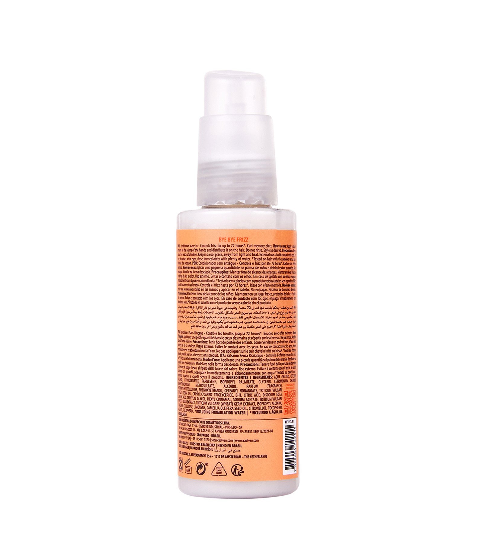 Leave In Bye Bye Frizz Killer Cadiveu 120ml 2