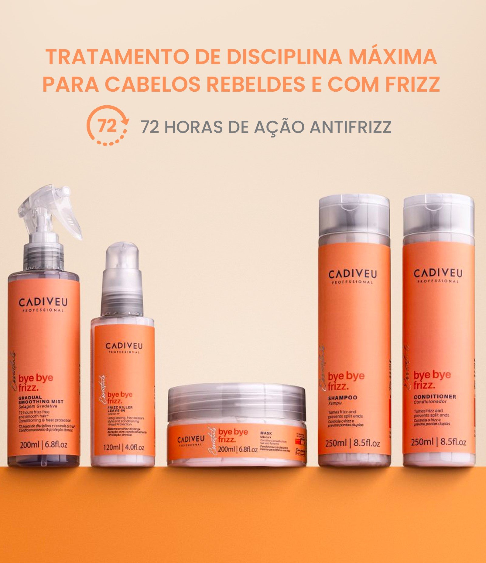 Leave In Bye Bye Frizz Killer Cadiveu 120ml 8