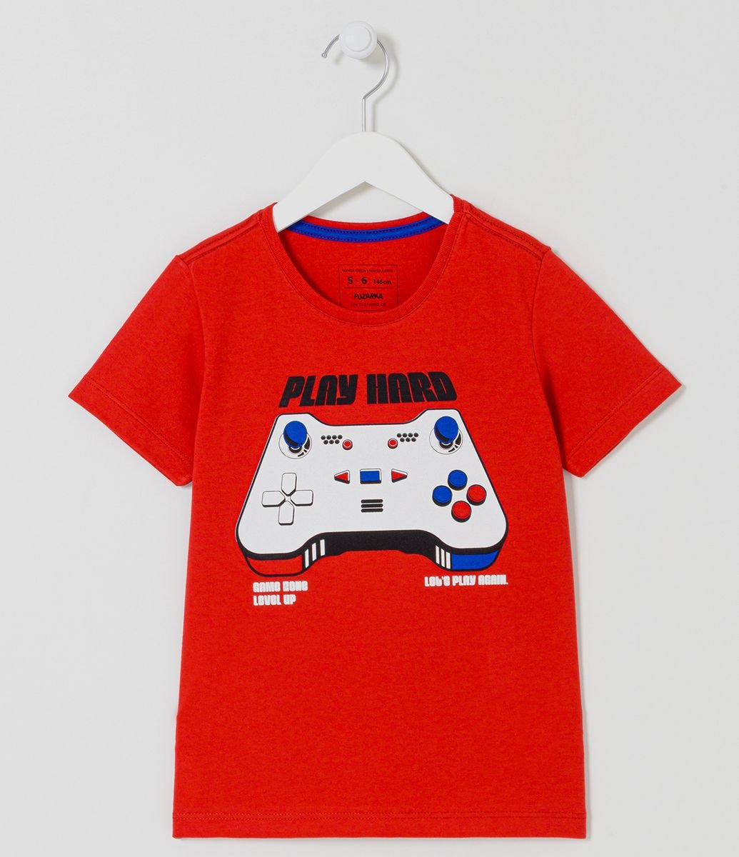 Menor preço em Camiseta Infantil com Estampa de Game - Tam 5 a 14 anos