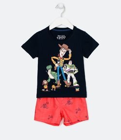 Conjunto Infantil com Estampa Toy Story e Bermuda Banho - Tam 1 a 5 Anos