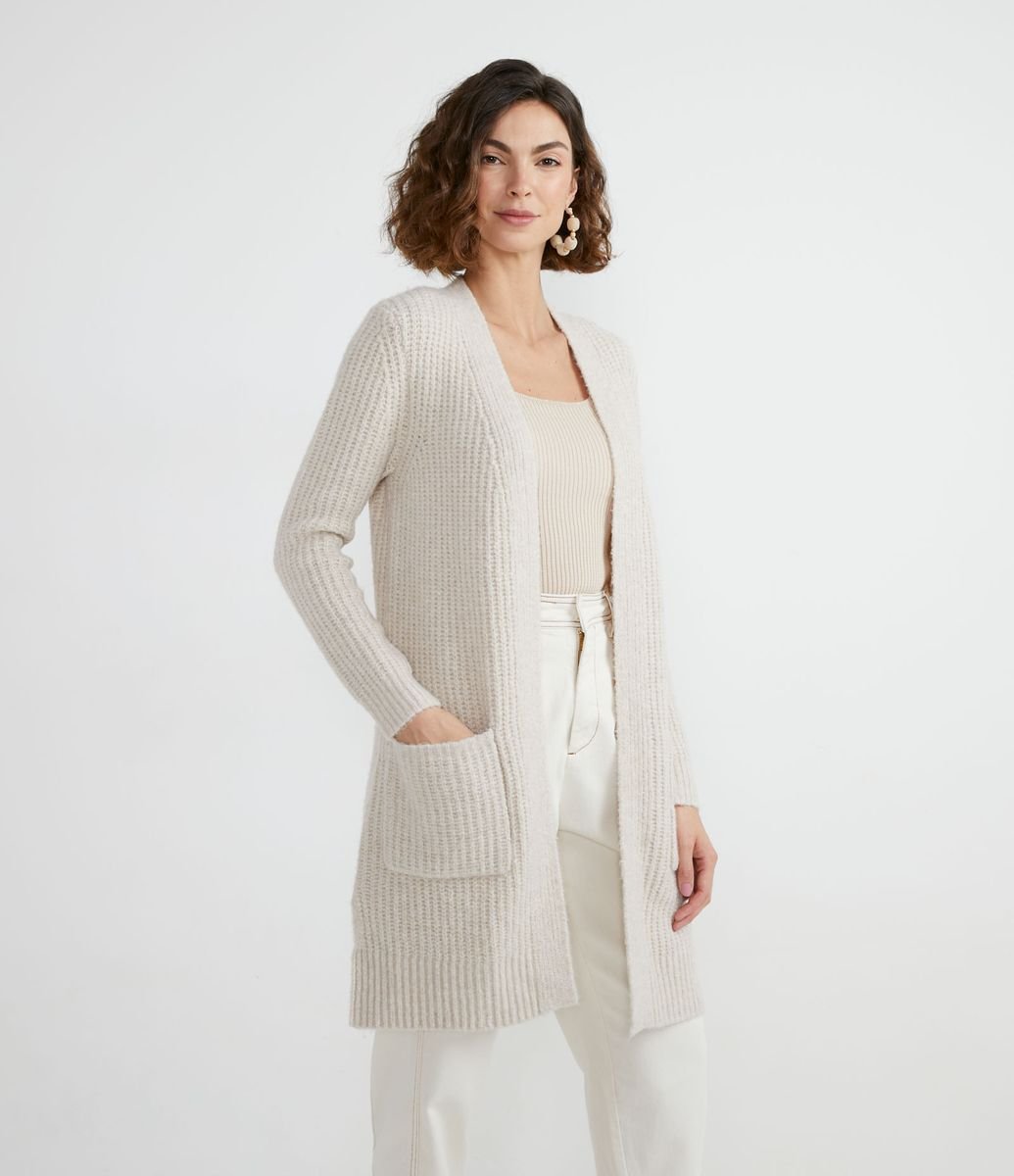 cardigan bege masculino