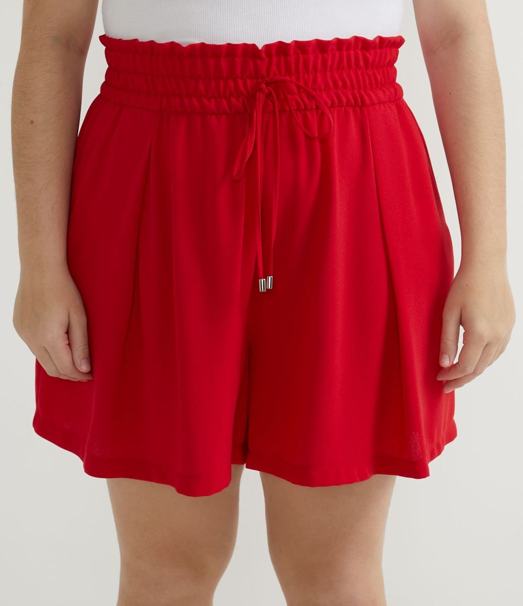short de elástico feminino plus size