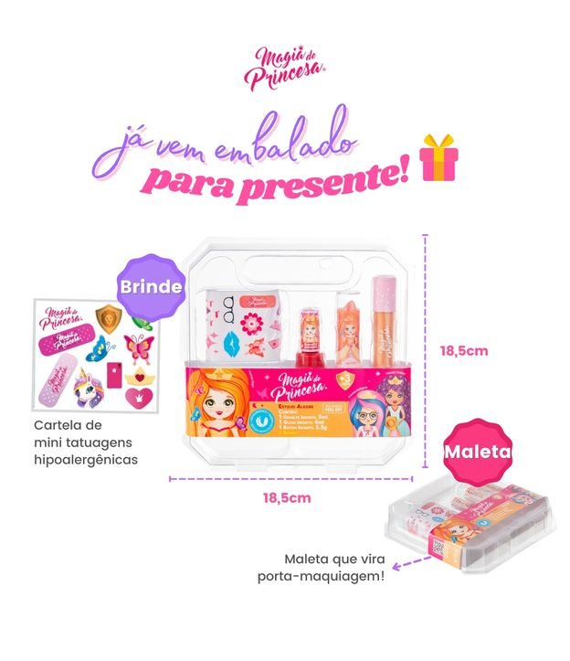 Kit Maquiagem Infantil Magia Princesas Séllus