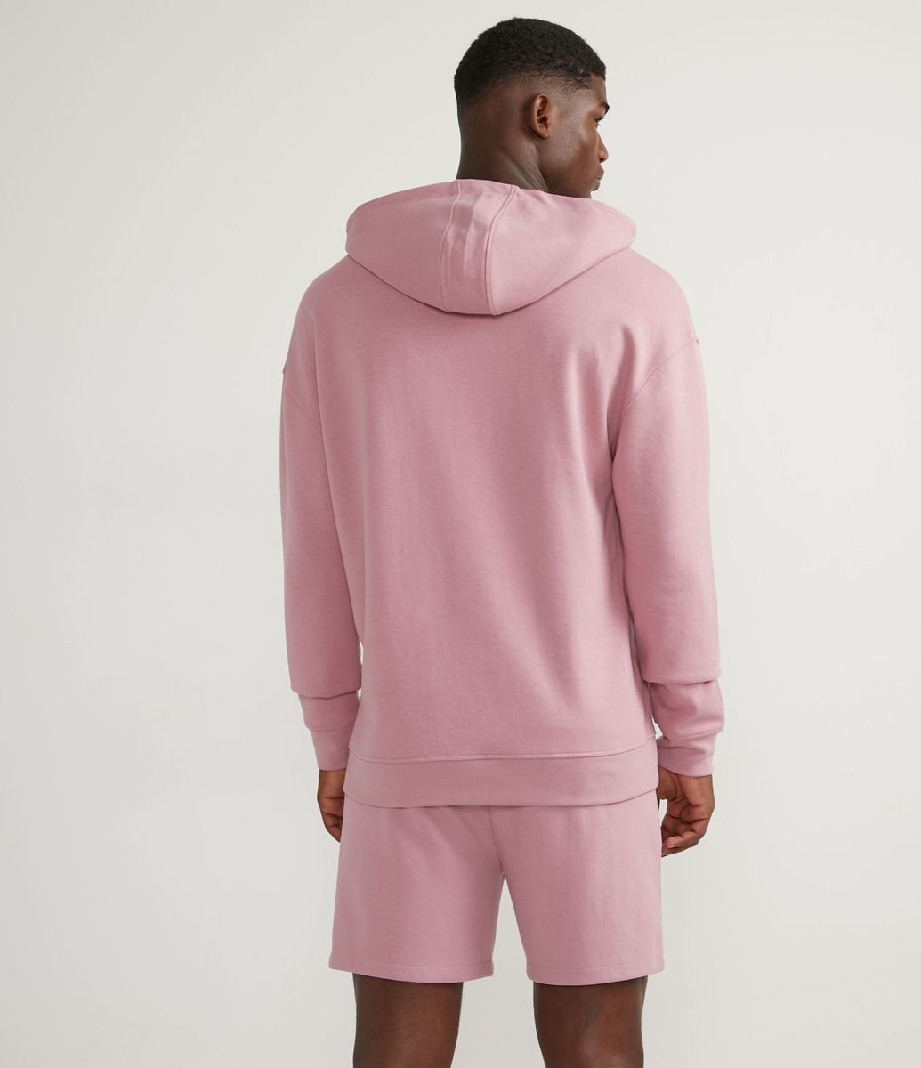 mauve color moletom com capuz