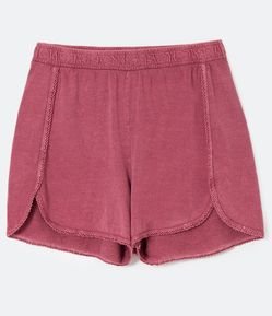 Short Runner em Algodão com Efeito Estonado Curve & Plus Size