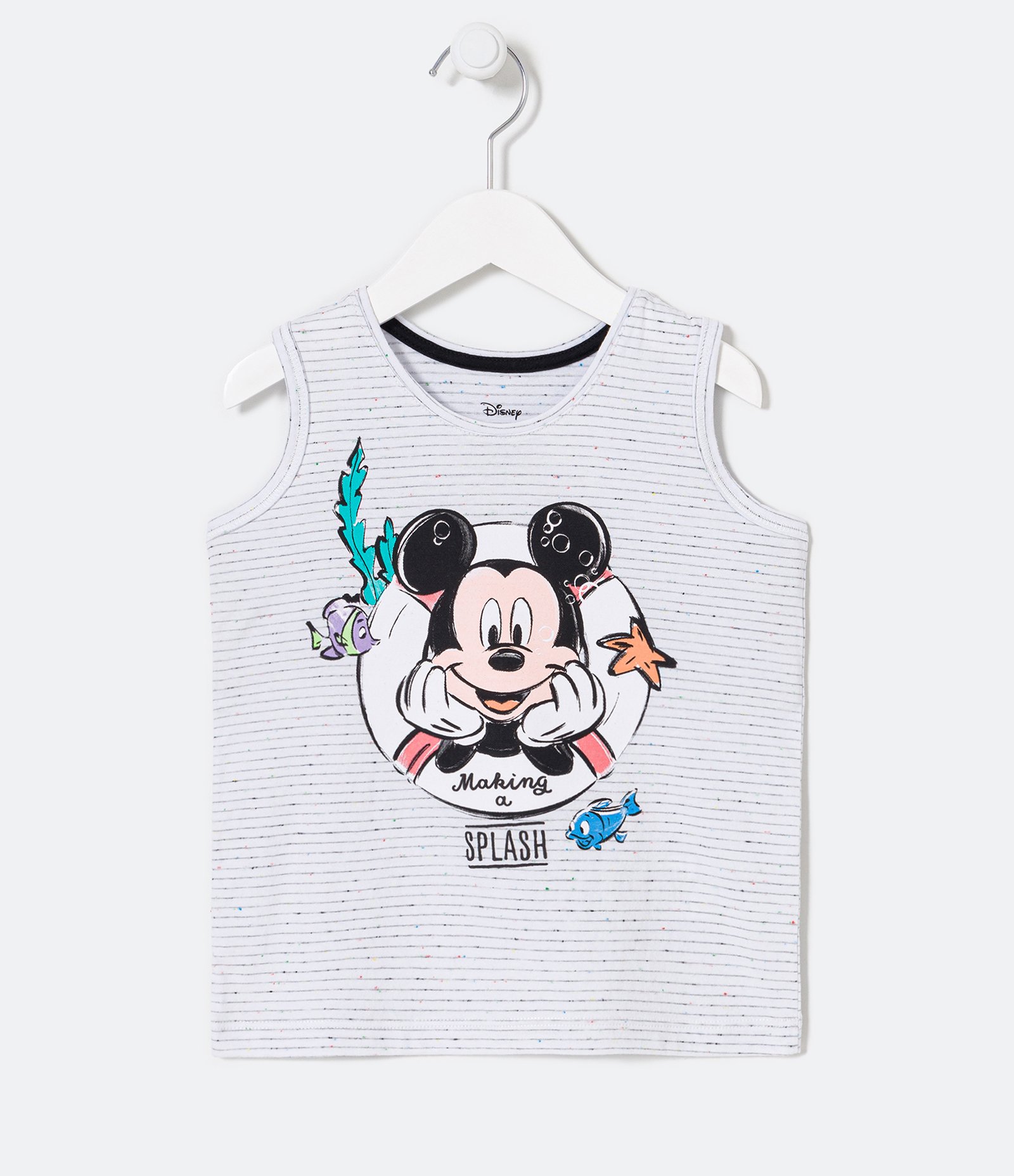 Regata Infantil com Estampa do Mickey - Tam 1 a 5 anos Branco 1